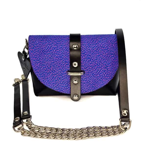 Дамска чанта от естествена кожа sr 15 blue limited edition